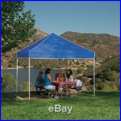 Z-Shade 10 x 10 Foot Everest Instant Canopy Outdoor Camping Patio Shelter, Blue