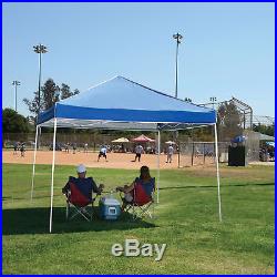 Z-Shade 10 x 10 Foot Everest Instant Canopy Outdoor Patio Shelter, Blue (2 Pack)