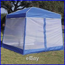 Z Shade 10' x 10' Outdoor Portable Black Canopy Tent + Screen Shelter Attachment