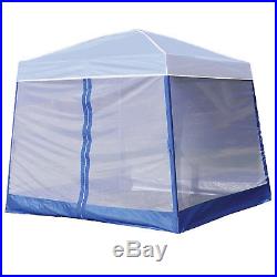 Z Shade 10' x 10' Outdoor Portable White Canopy Tent + Screen Shelter Attachment