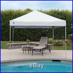 Z-Shade 10' x 10' Straight Leg Portable Instant Shade Tent Outdoor Canopy, White