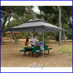 Z-Shade 13'x13' Instant Gazebo Canopy Tent Outdoor Patio Shelter, Gray (2 Pack)