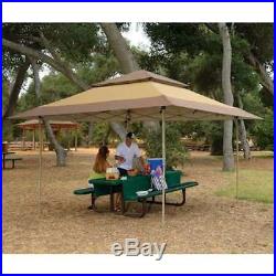 Z-Shade 13 x 13 Foot Instant Gazebo Canopy Outdoor Shelter Tan Brown (Open Box)