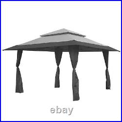 Z-Shade 13 x 13 Foot Instant Gazebo Outdoor Canopy Patio Shelter, Gray(Open Box)