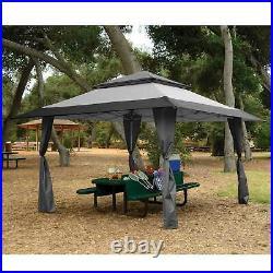 Z-Shade 13 x 13' Instant Gazebo Outdoor Canopy Shelter Tent, Gray (For Parts)