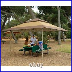 Z-Shade 13x13 Ft Instant Gazebo Canopy Patio Shelter Tent, Tan Brown (Open Box)