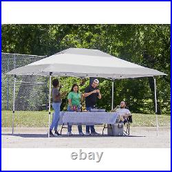 Z-Shade 14 x 10 Foot Prestige Instant Shade Outdoor Canopy Shelter, Grey & White