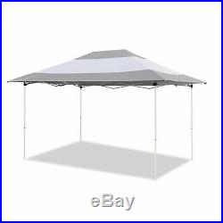 Z-Shade Prestige 14 x 10 Foot Instant Canopy Outdoor Patio Shelter, Grey & White